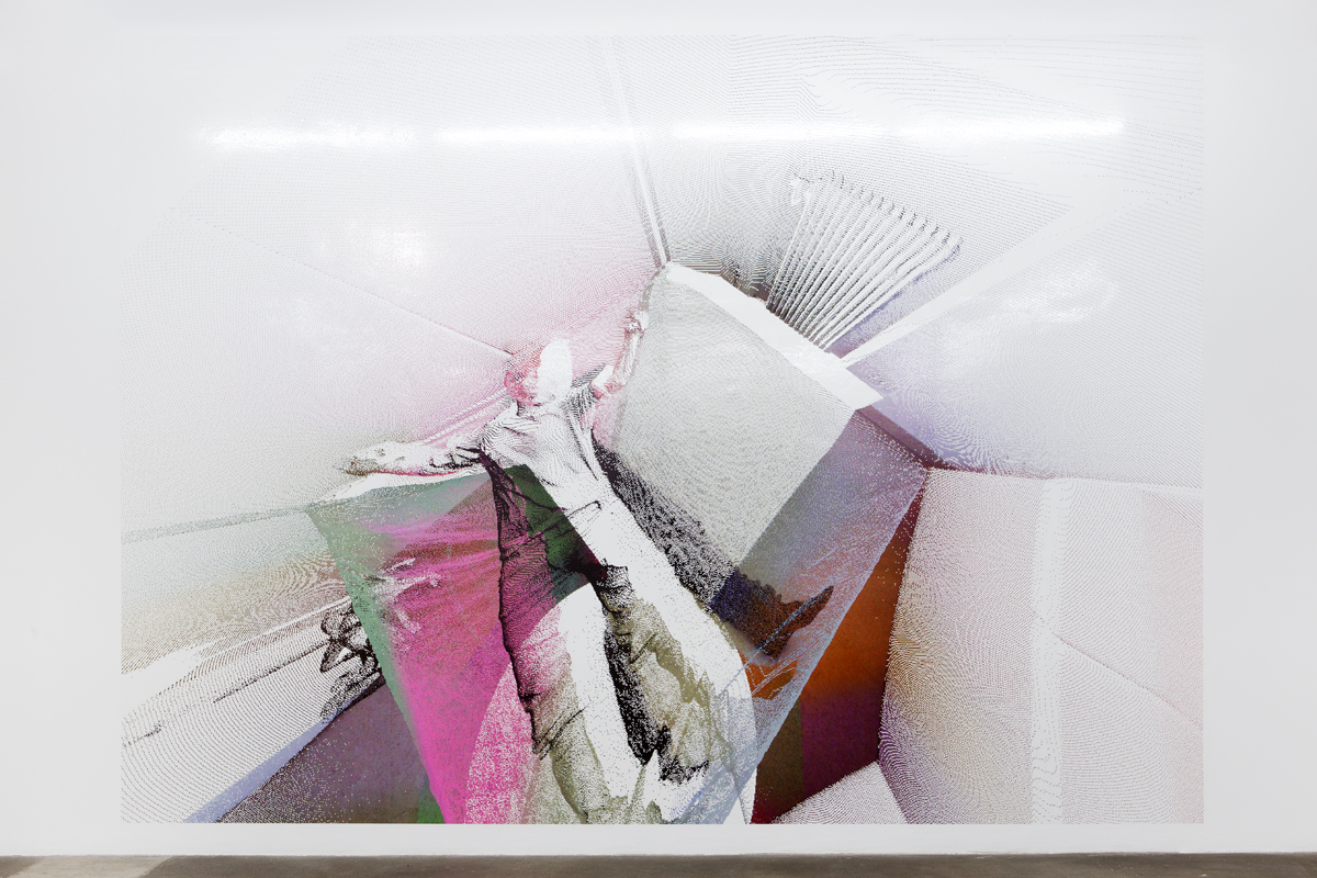 kbo-Isar-Amper-Klinikum, Snoezelen Raum (kbo Isar-Amper Clinic, Snoezelen Room), 2015. Digital print on clear film. 141 x 192 ⅜ inches.
