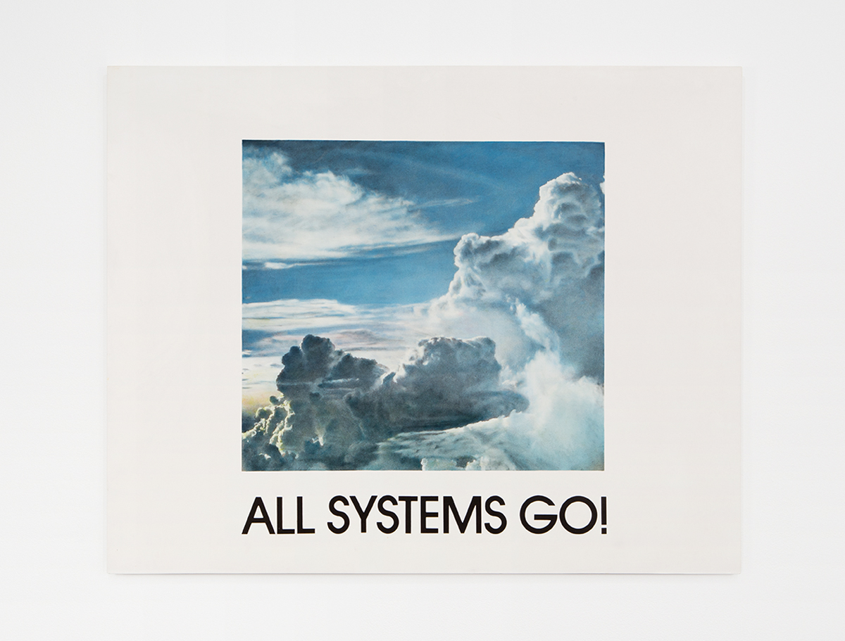 All Systems Go, 1985. Hand-colored oil on silver gelatin photograph. 48 x 60 inches.