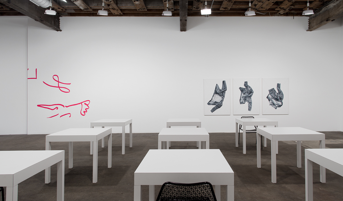 click click, space space, installation view.
