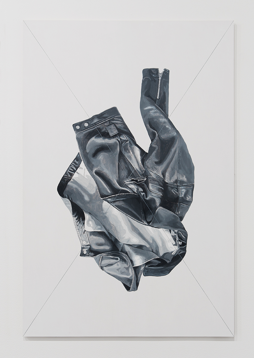 Jacket Panel (3), 2014. Acrylic and flashe on multiplex wood. 53 ⅛ x 35 ⅜ inches. © Mathew Gallery, Berlin - Photo, Gunter Lepkowski.